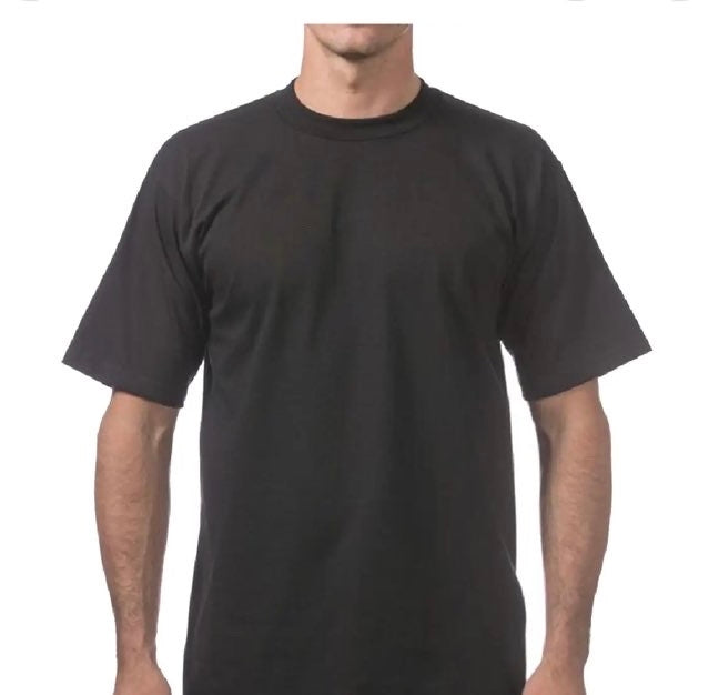 Men’s black crew neck T shirt