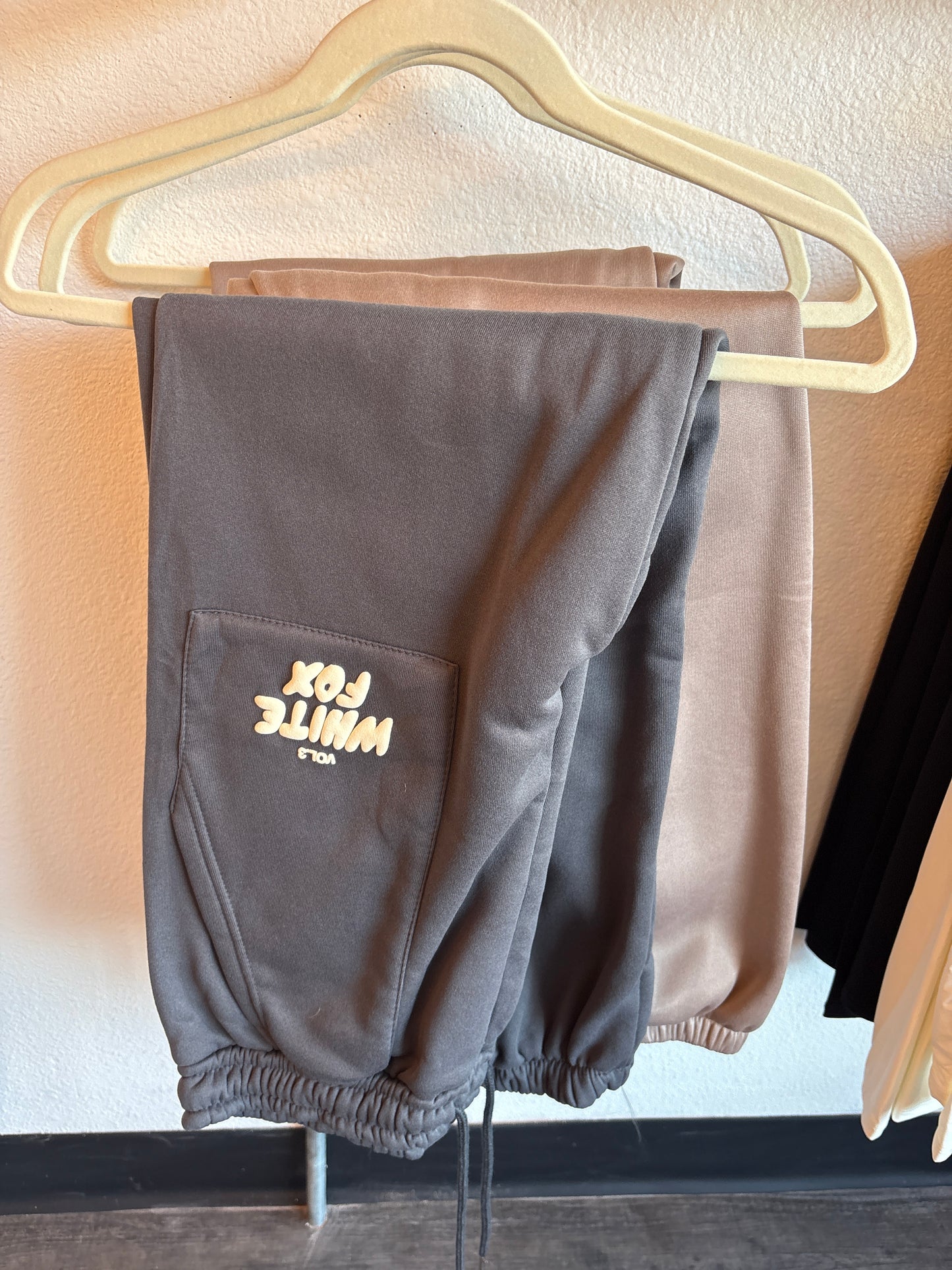 White fox pants