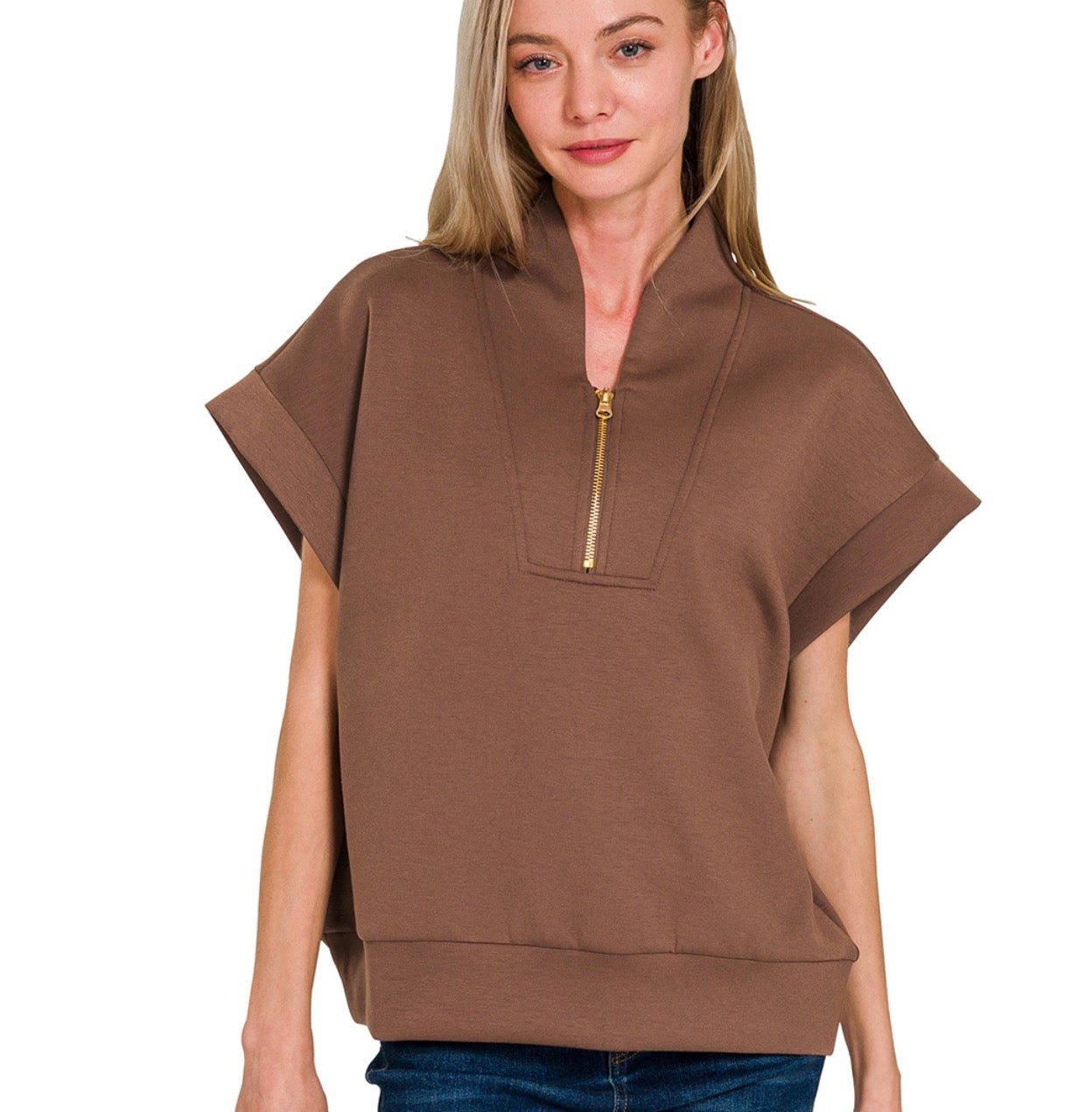 Scuba vest mocha