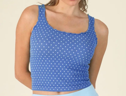 Niki Biki Blue polka dot tank