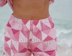 Patch work shorts