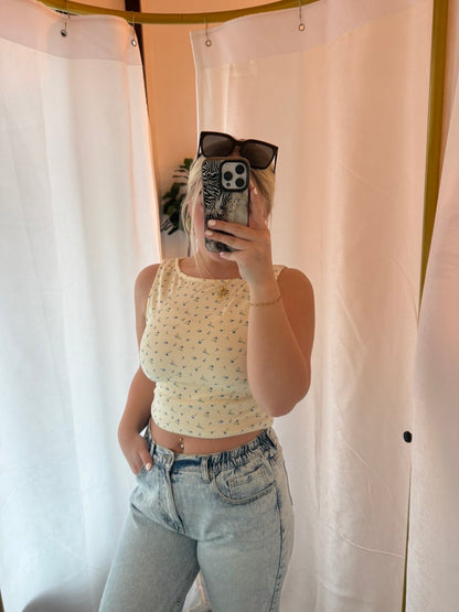 Yellow Floral Tank