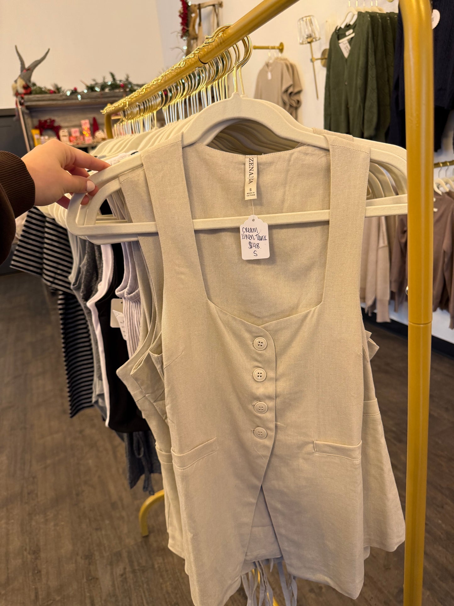 Linen tank top