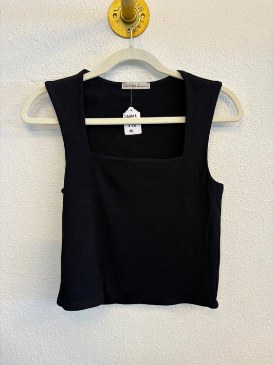 Square black tank