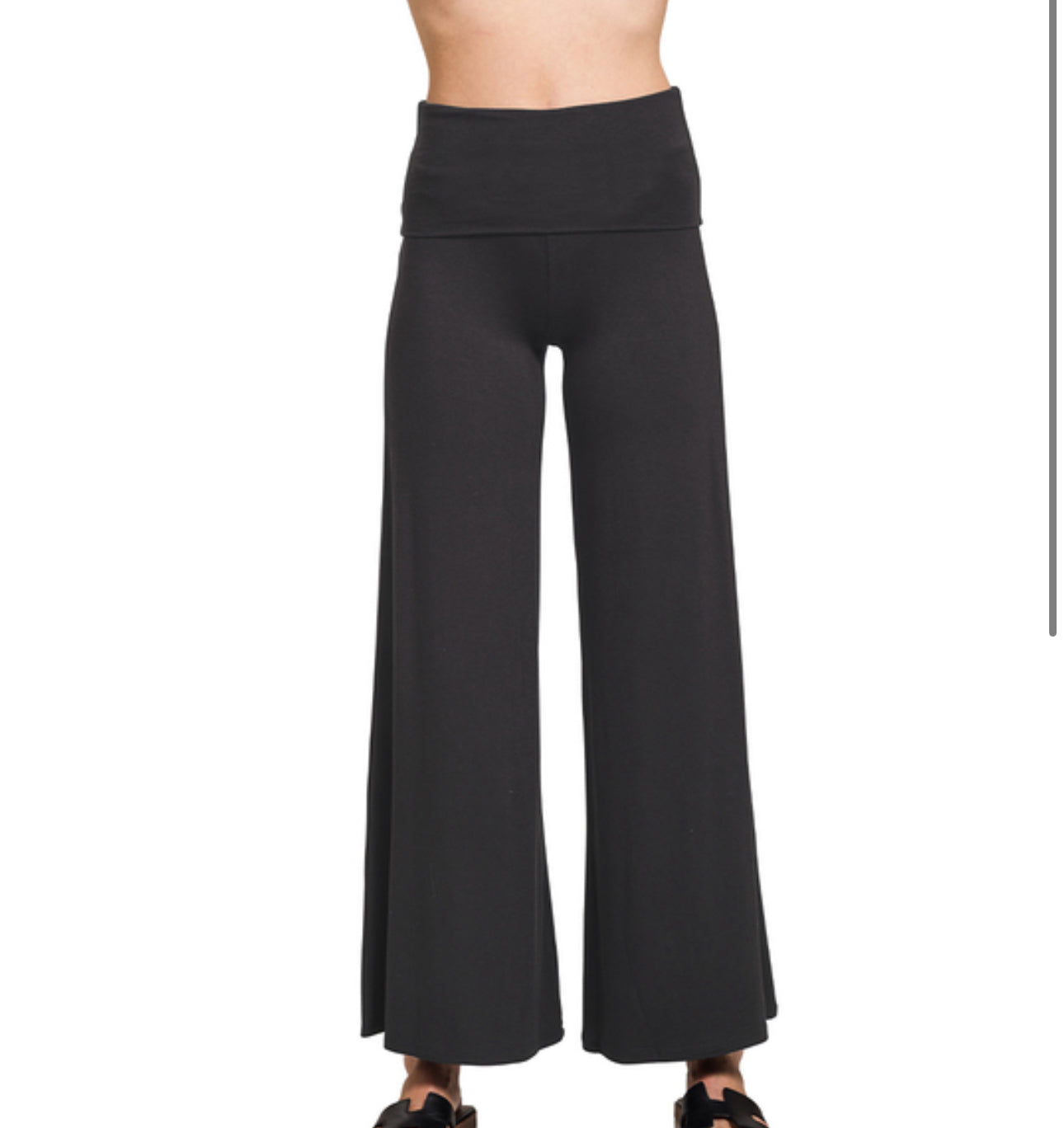 Black flare leggings
