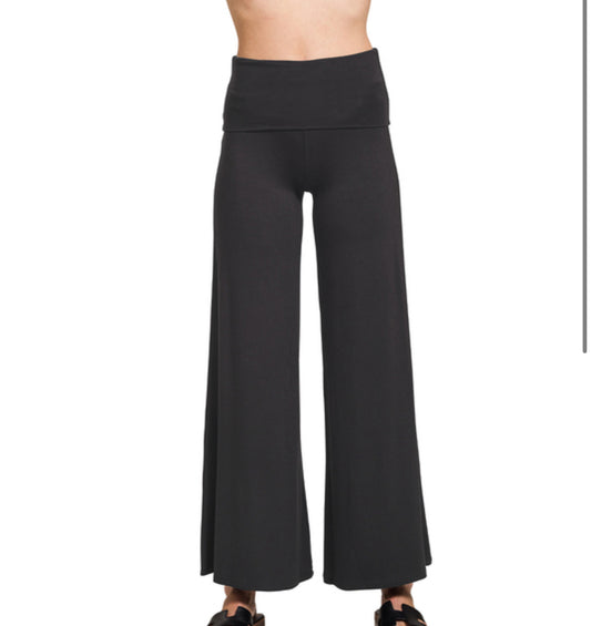 Black flare leggings