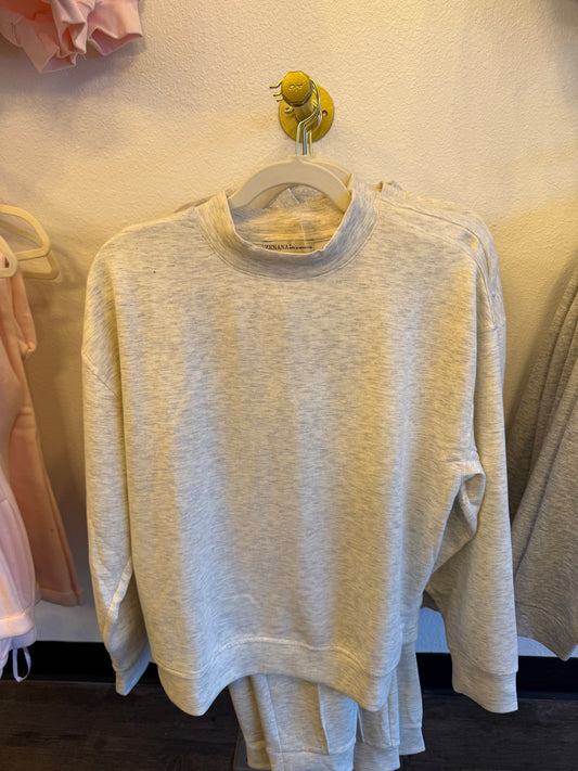 Grey crew jogger set