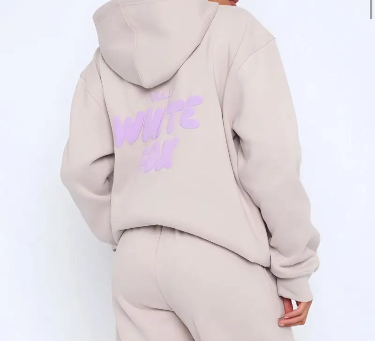 White fox sweatpants