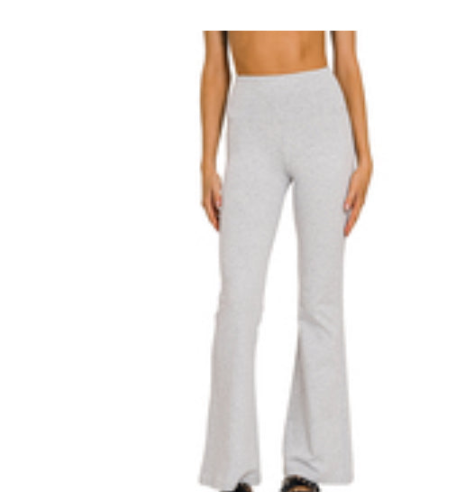 Grey Flare Leggings