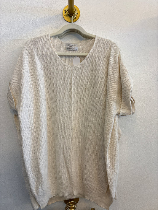 Ivory waffle tee