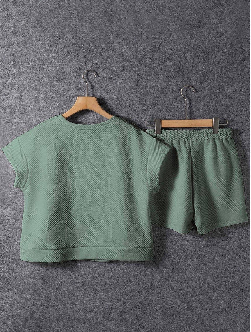 Green Plus size shorts