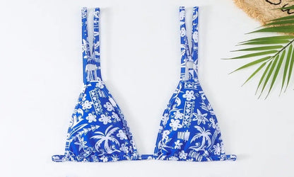 blue bikini top