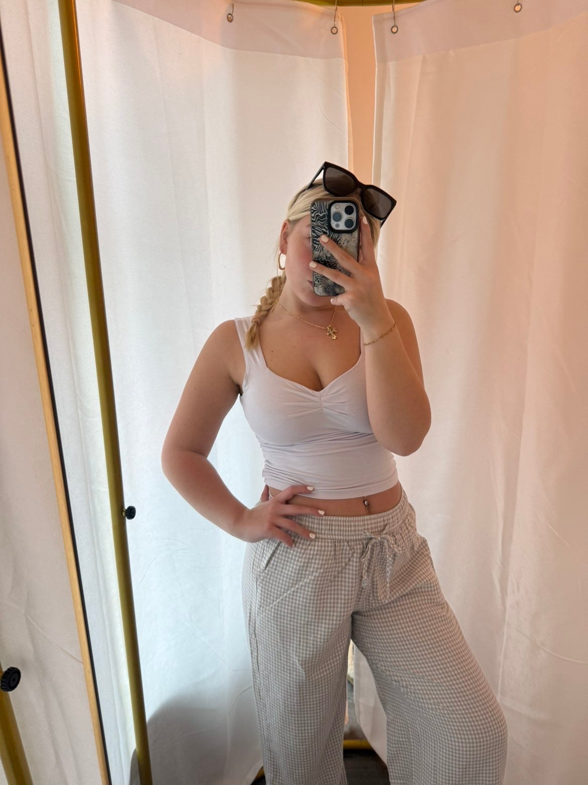Khakie Plaid Pant