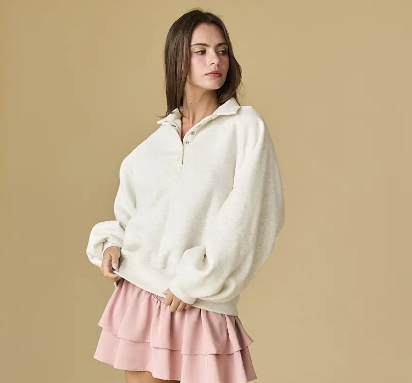 Piper snap Grey