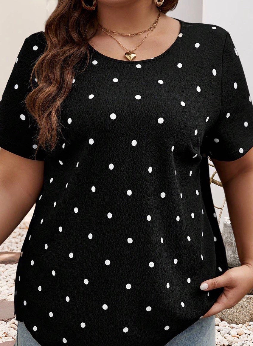 Black Polka Dot Shirt