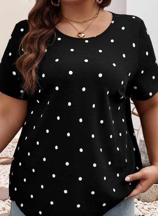 Black Polka Dot Shirt