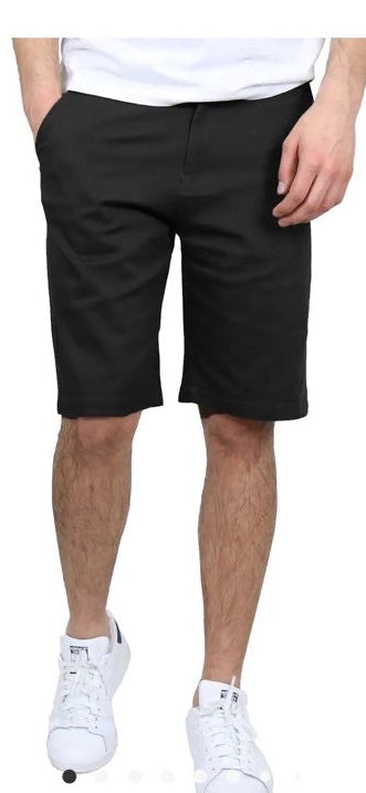 black slim fit shorts