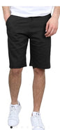 black slim fit shorts