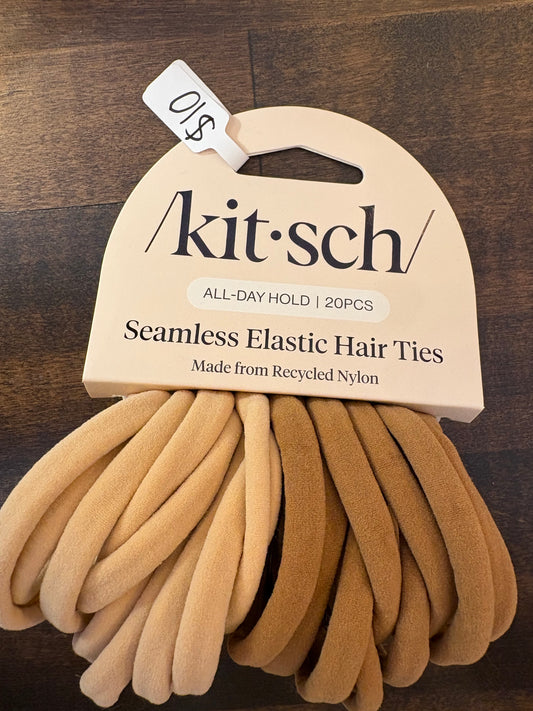 Seamless elastic hair ties