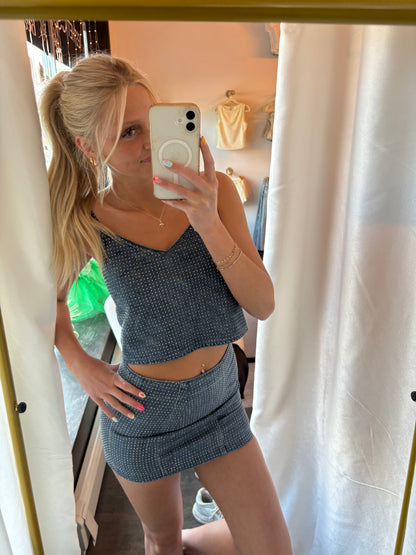 Hidden Rhinestone Top
