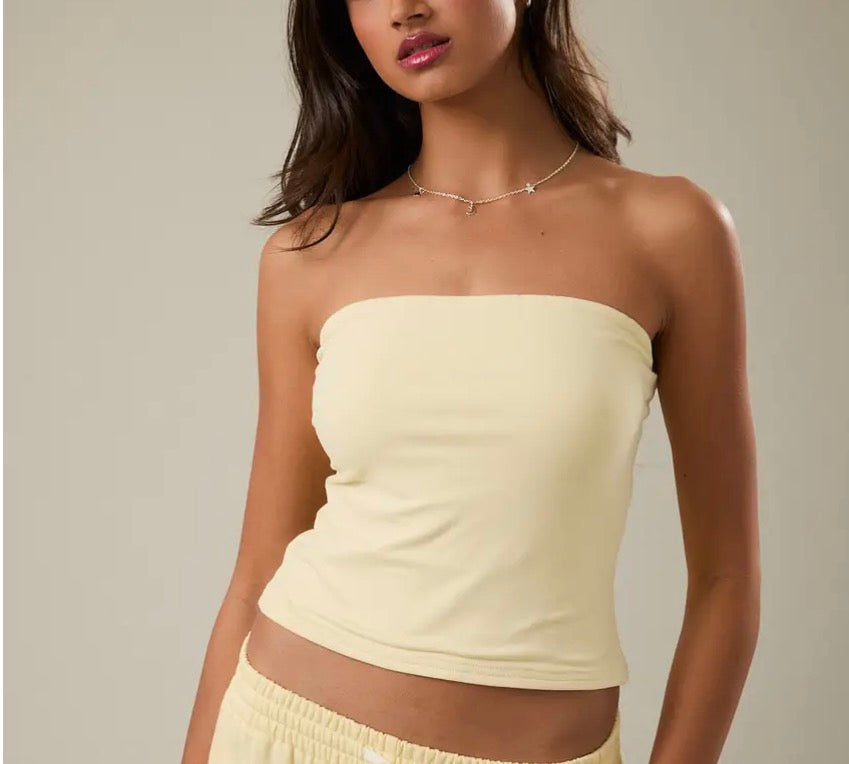 Yellow tube top