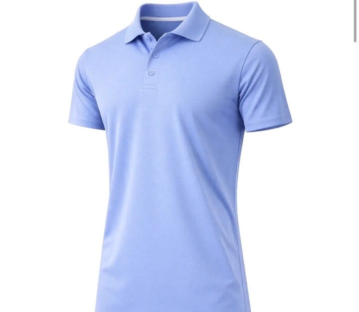 Men’s blue polo