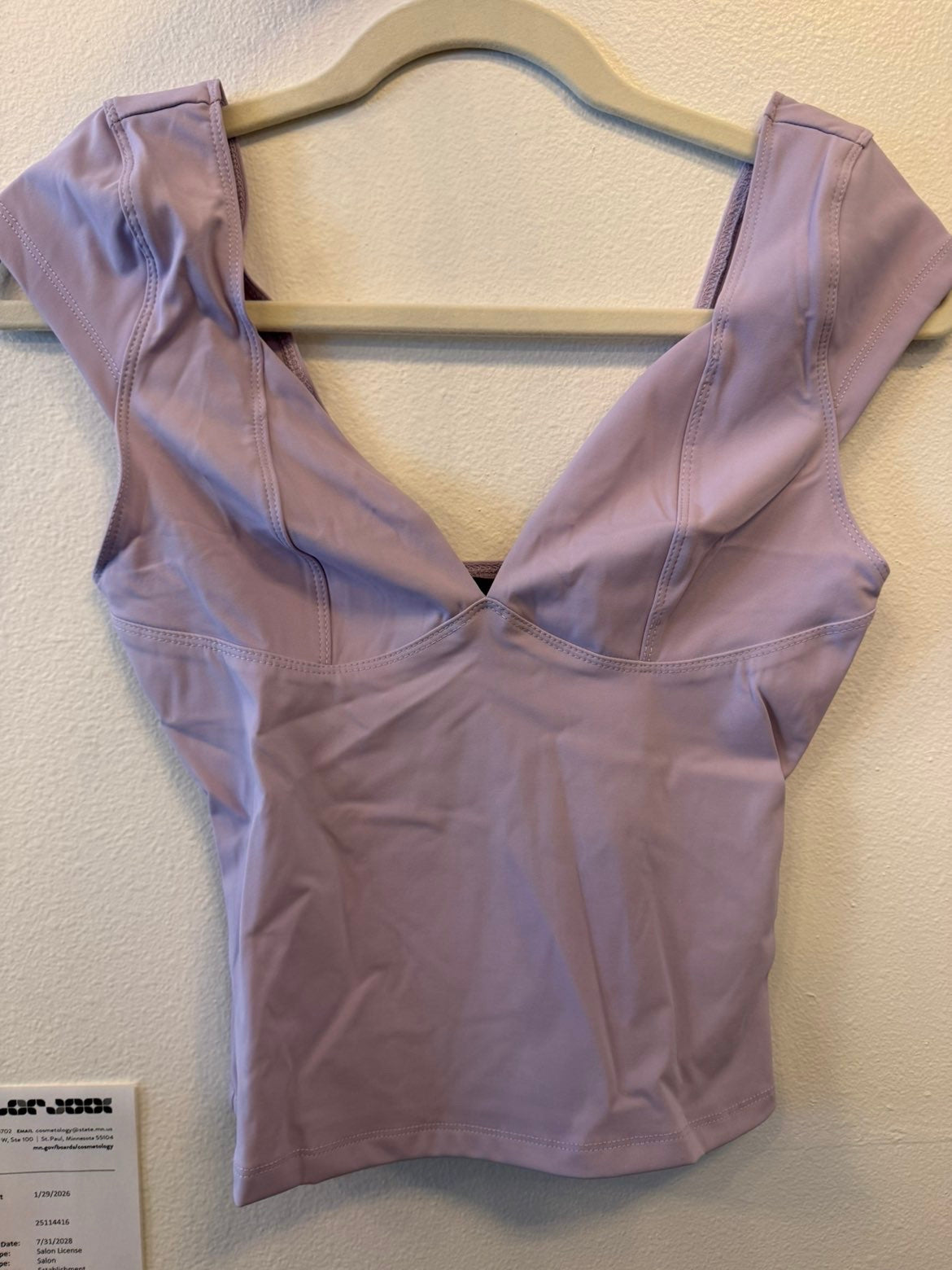 Purple work out shirt
